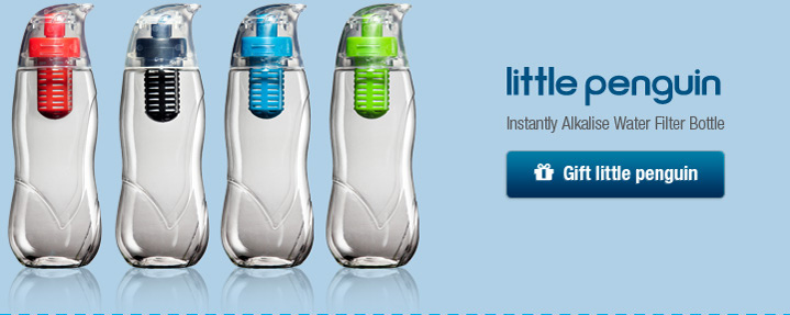 Little Penguin Alkalize Water Filter Bottle Ecobud USA